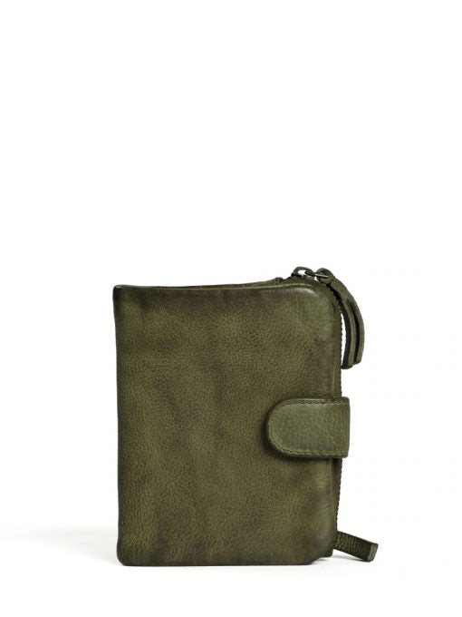 corsica leather wallet sticks and stones olive